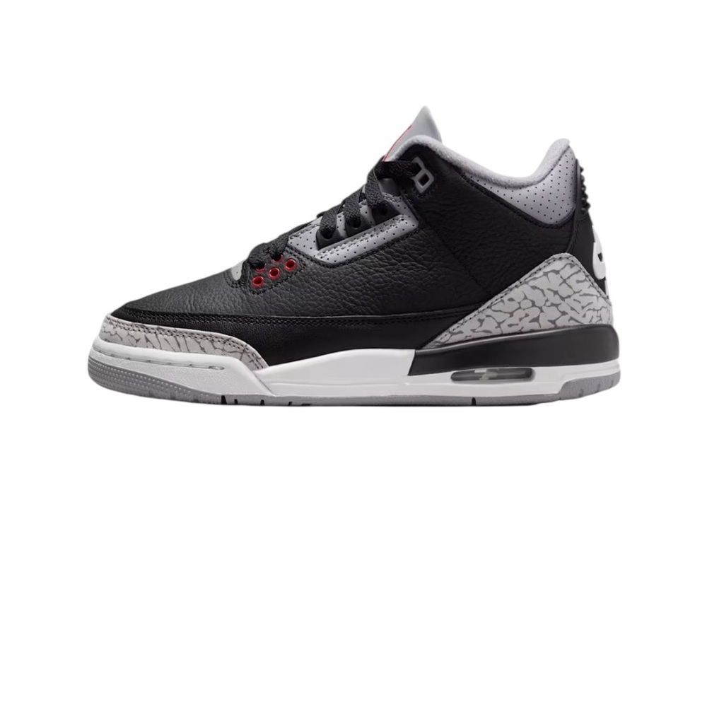 Nike Air Jordan 3 Retro Black Cement Men Size 8 Sneakers Shoes Basketball